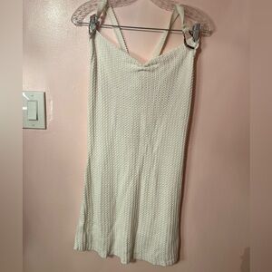 Source Unknown Cream Knit Swim Coverup